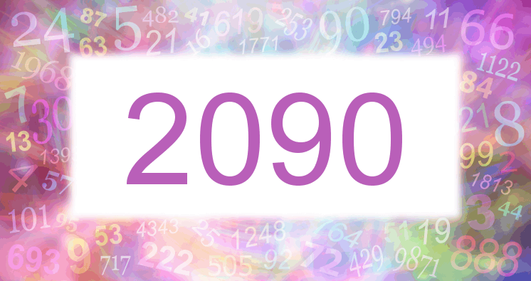 Träume mit einer Nummer 2090 rosa Bild