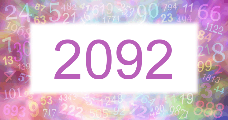 Dreams about number 2092