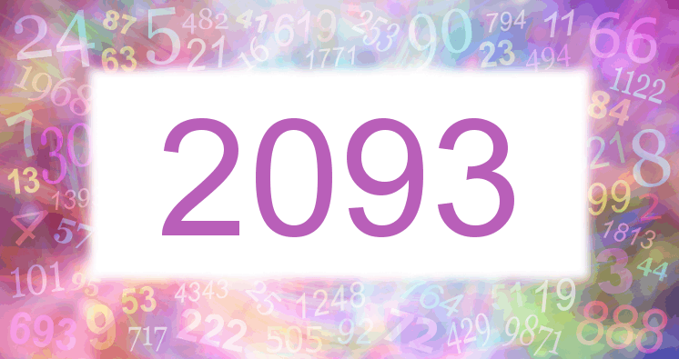 Träume mit einer Nummer 2093 rosa Bild