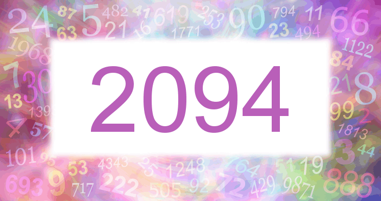Träume mit einer Nummer 2094 rosa Bild