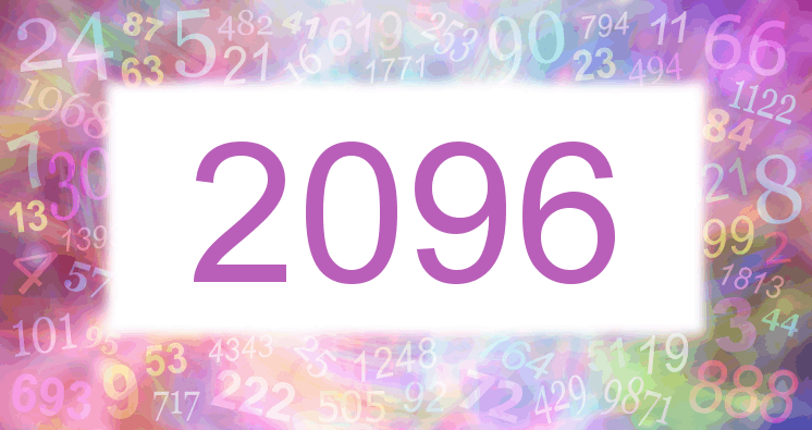 Träume mit einer Nummer 2096 rosa Bild