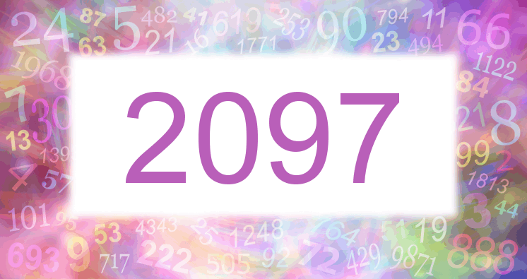 Träume mit einer Nummer 2097 rosa Bild