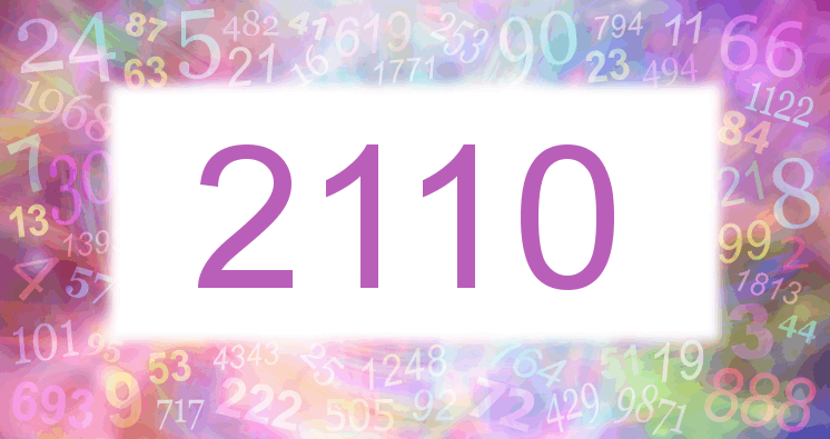 Träume mit einer Nummer 2110 rosa Bild