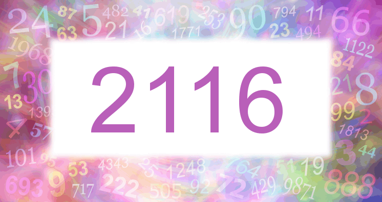 Dreams about number 2116