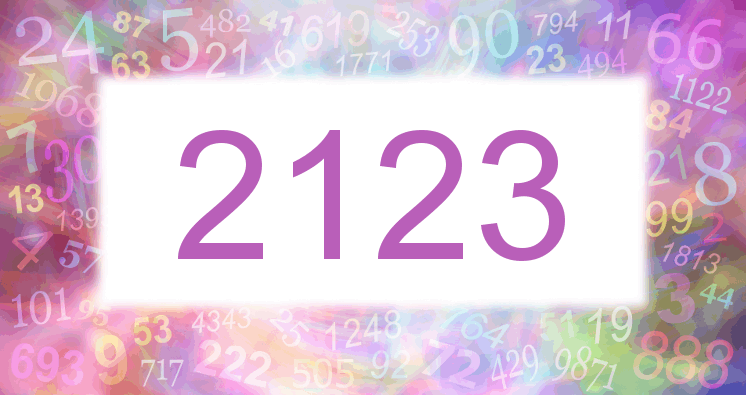 Dreams about number 2123