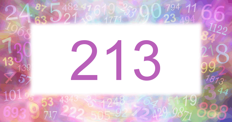 Träume mit einer Nummer 213 rosa Bild