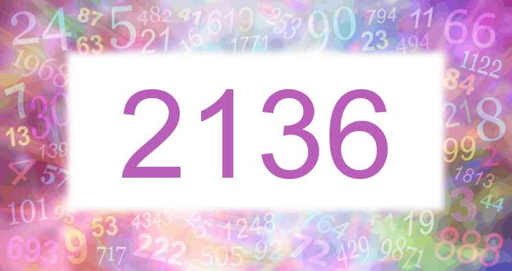 Träume mit einer Nummer 2136 rosa Bild