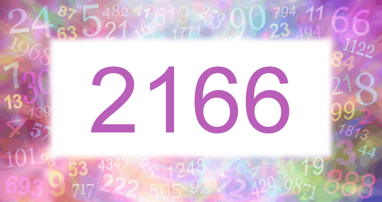 Träume mit einer Nummer 2166 rosa Bild
