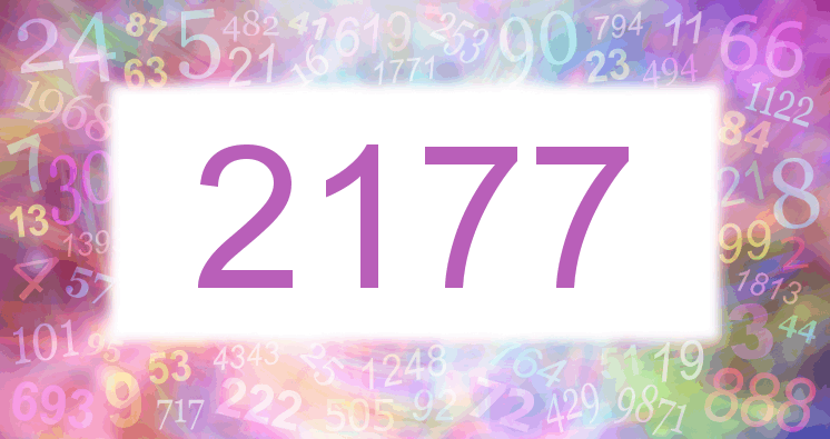 Träume mit einer Nummer 2177 rosa Bild