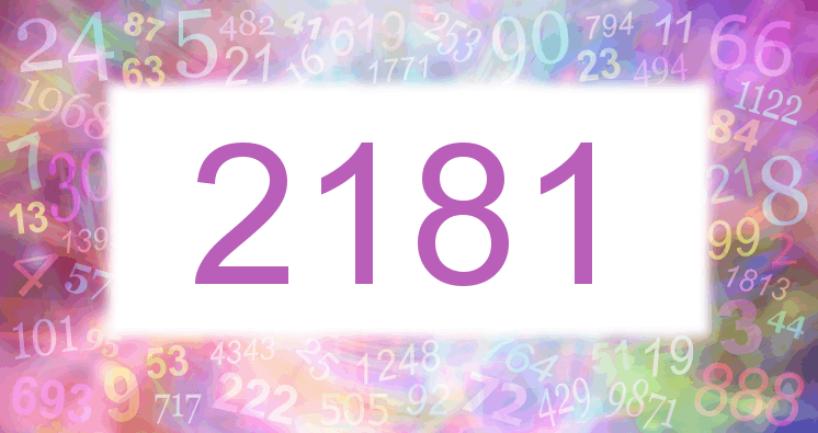 Dreams about number 2181