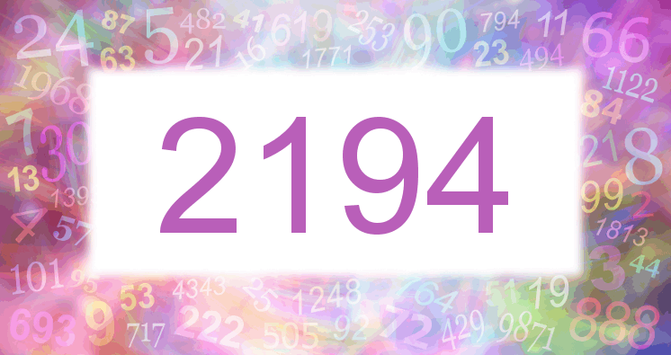 Dreams about number 2194