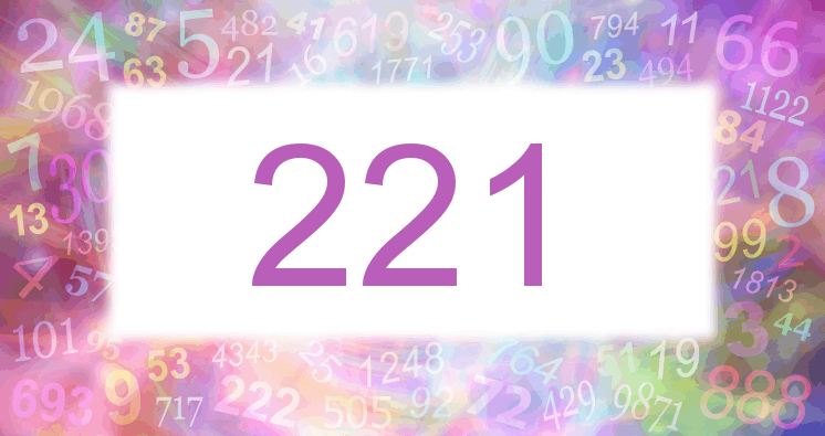 Sueños con número 221 imagen lila