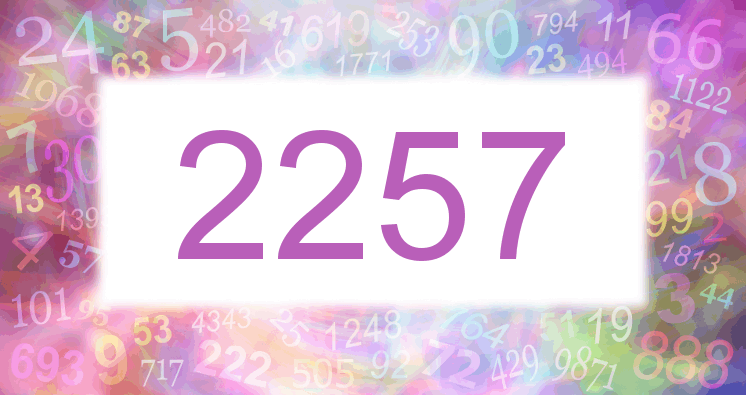Dreams about number 2257