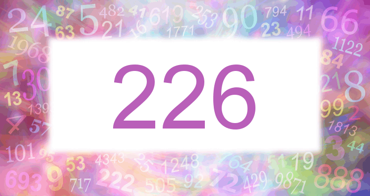 Träume mit einer Nummer 226 rosa Bild