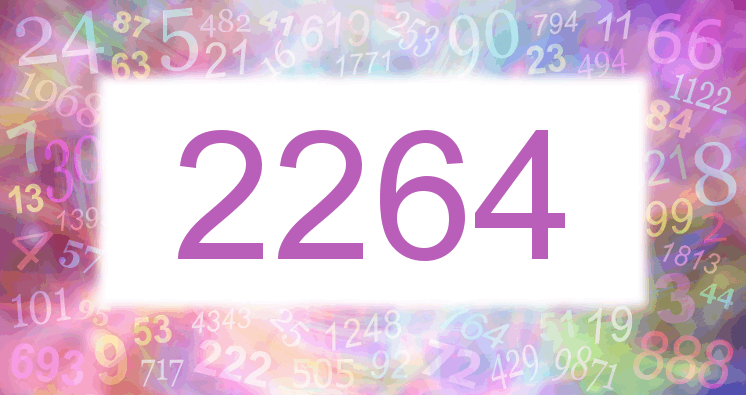 Träume mit einer Nummer 2264 rosa Bild