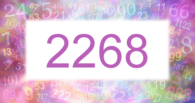 Träume mit einer Nummer 2268 rosa Bild