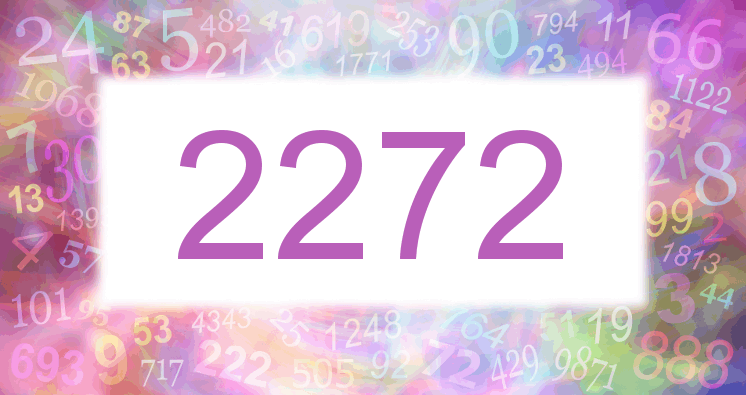 Träume mit einer Nummer 2272 rosa Bild