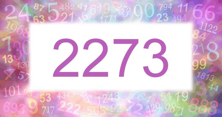 Träume mit einer Nummer 2273 rosa Bild