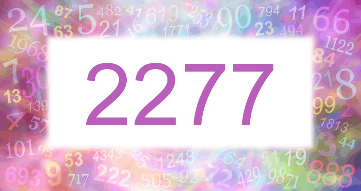 Träume mit einer Nummer 2277 rosa Bild