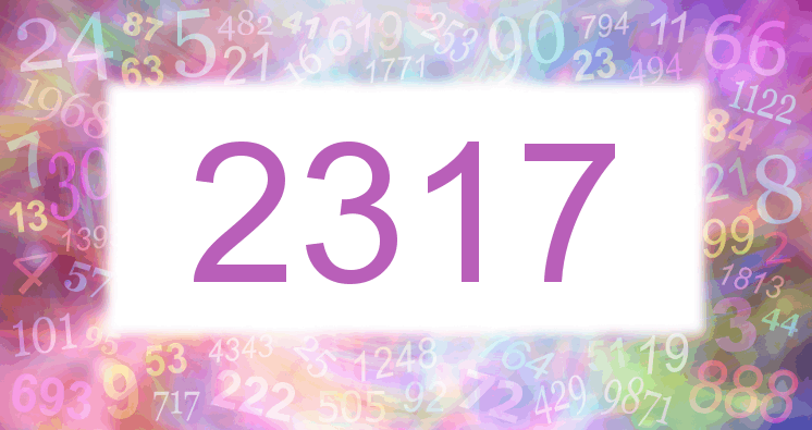 Dreams about number 2317