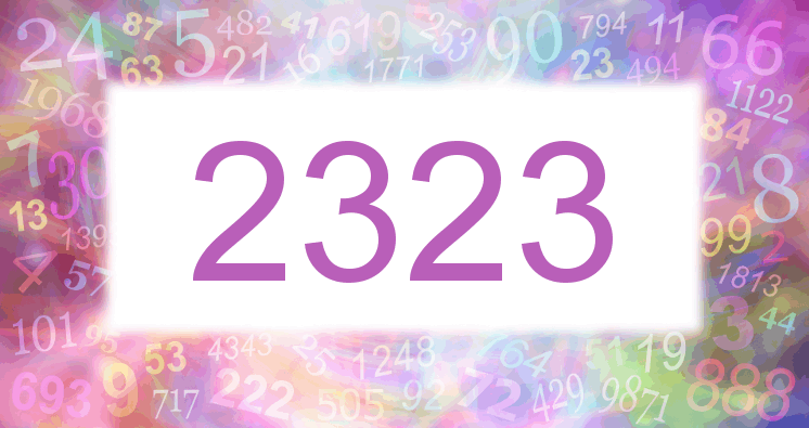 Träume mit einer Nummer 2323 rosa Bild