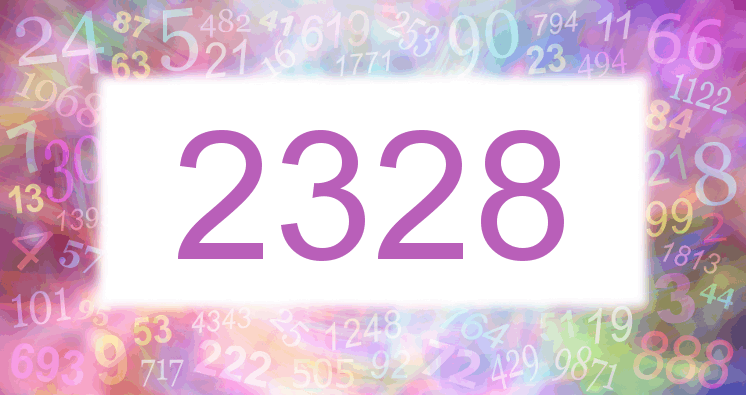 Träume mit einer Nummer 2328 rosa Bild
