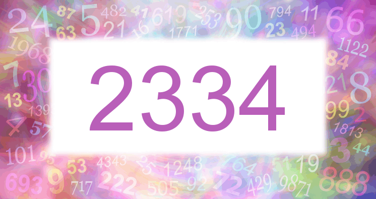 Dreams about number 2334