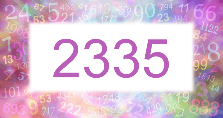 Dreams about number 2335