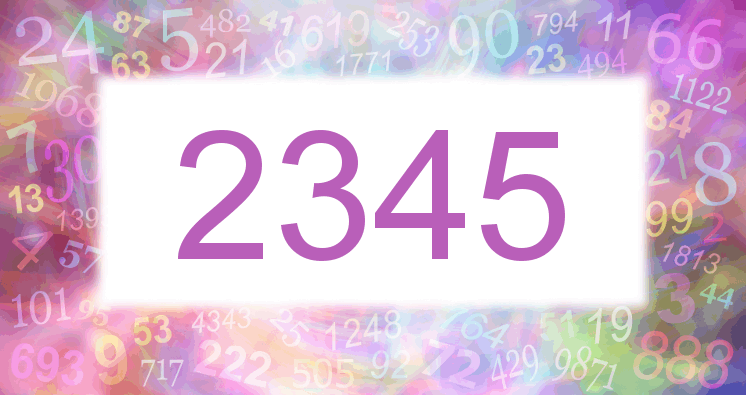 Dreams about number 2345