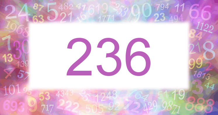 Träume mit einer Nummer 236 rosa Bild