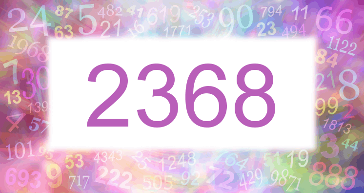 Träume mit einer Nummer 2368 rosa Bild