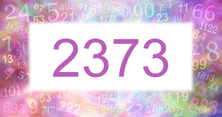 Dreams about number 2373