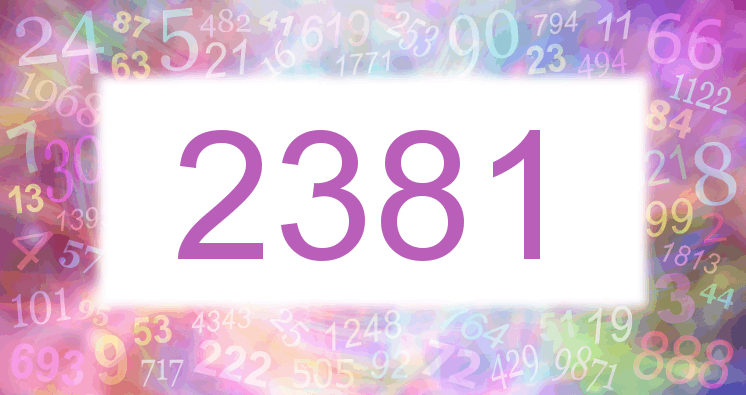 Dreams about number 2381