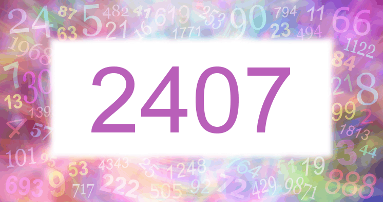 Dreams about number 2407