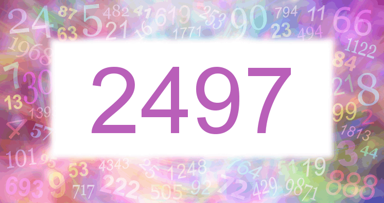Träume mit einer Nummer 2497 rosa Bild