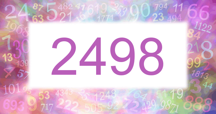 Träume mit einer Nummer 2498 rosa Bild
