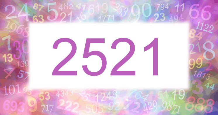 Dreams about number 2521