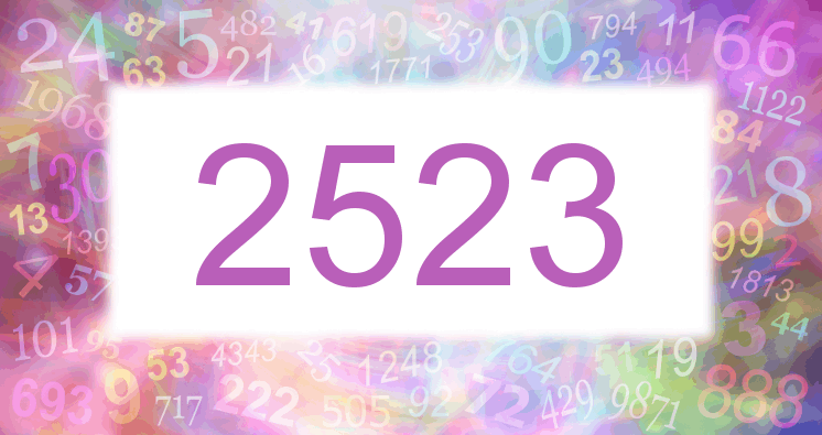Dreams about number 2523