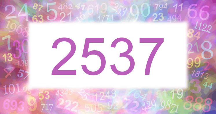 Dreams about number 2537