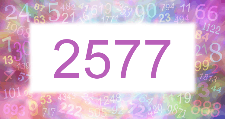 Dreams about number 2577