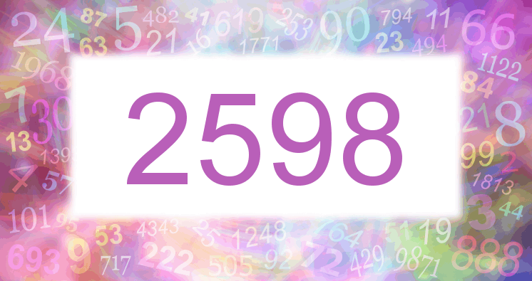Dreams about number 2598