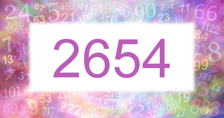 Dreams about number 2654