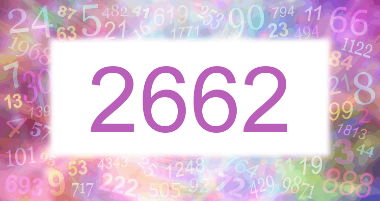Träume mit einer Nummer 2662 rosa Bild