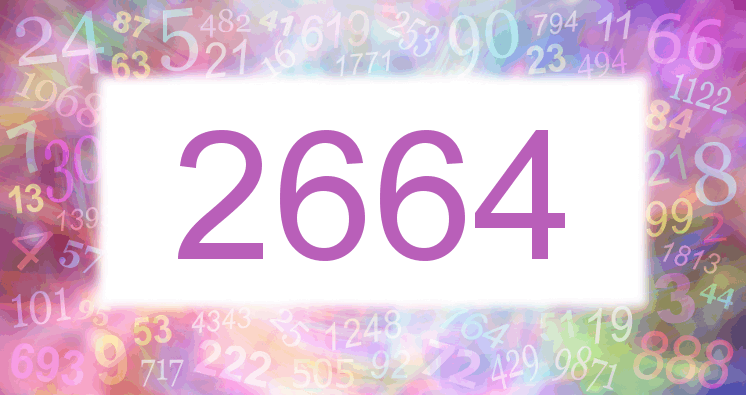 Träume mit einer Nummer 2664 rosa Bild
