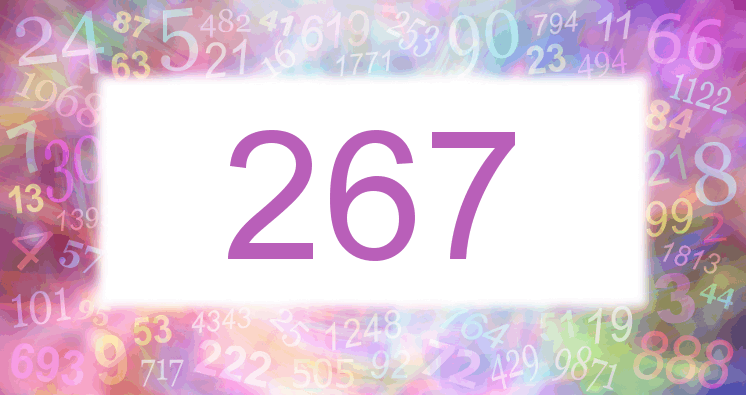 Träume mit einer Nummer 267 rosa Bild