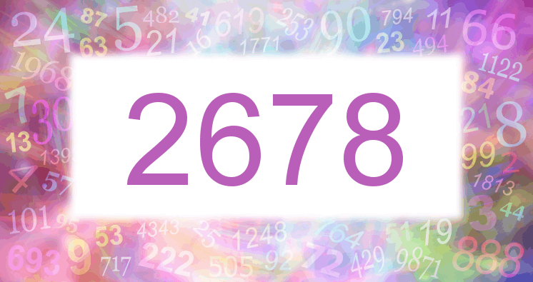 Träume mit einer Nummer 2678 rosa Bild