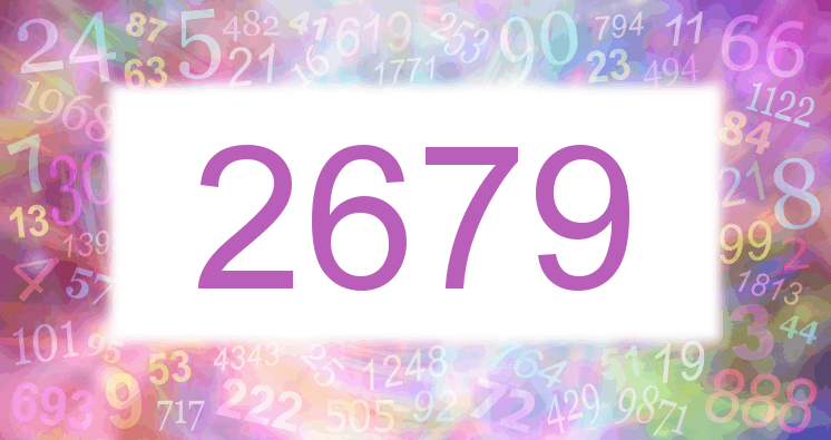 Träume mit einer Nummer 2679 rosa Bild