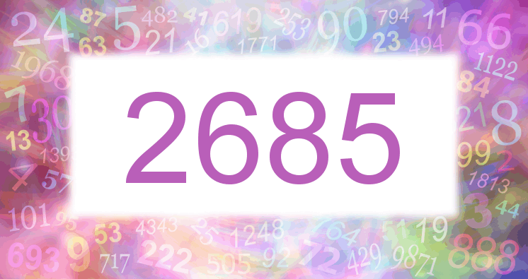 Träume mit einer Nummer 2685 rosa Bild