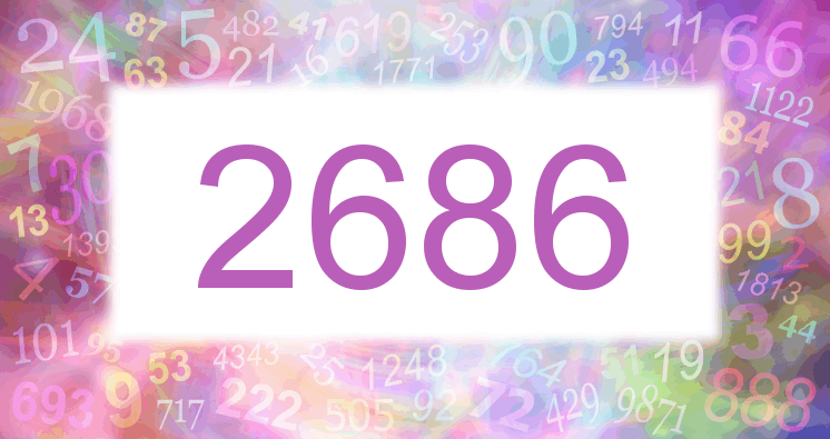 Träume mit einer Nummer 2686 rosa Bild