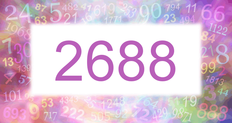 Träume mit einer Nummer 2688 rosa Bild